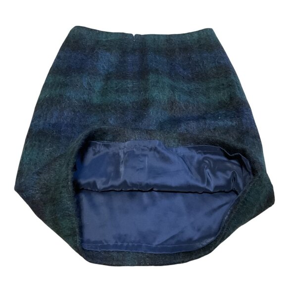 Talbots Soft Mohair Skirt Size 10 lined Blue Green knee length Wool blend Womens - Picture 3 of 5